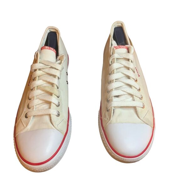 Levi's Canvas Shoes Men Size 12 White Lace Up Sneakers 719717 - Picture 6 of 10